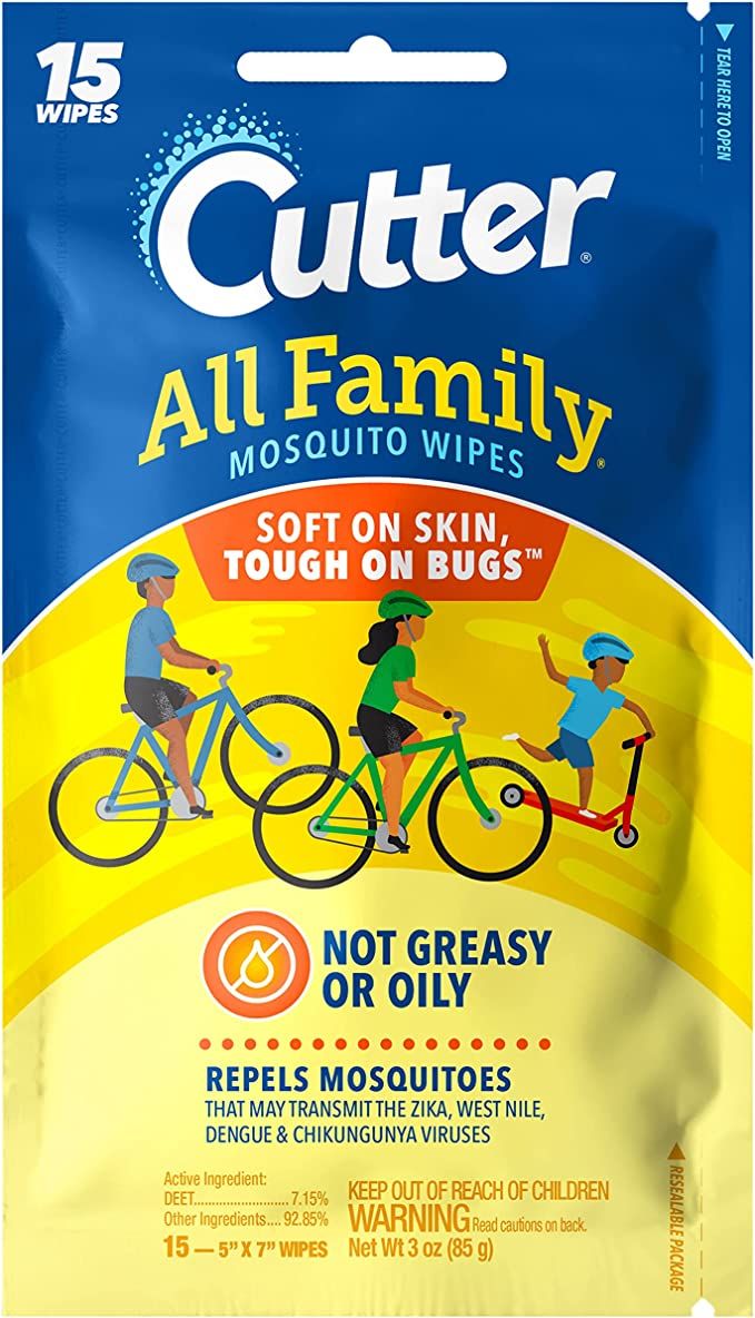 Cutter All Family Mosquito Wipes 15 Count, With 7.15 Percent DEET | Amazon (US)