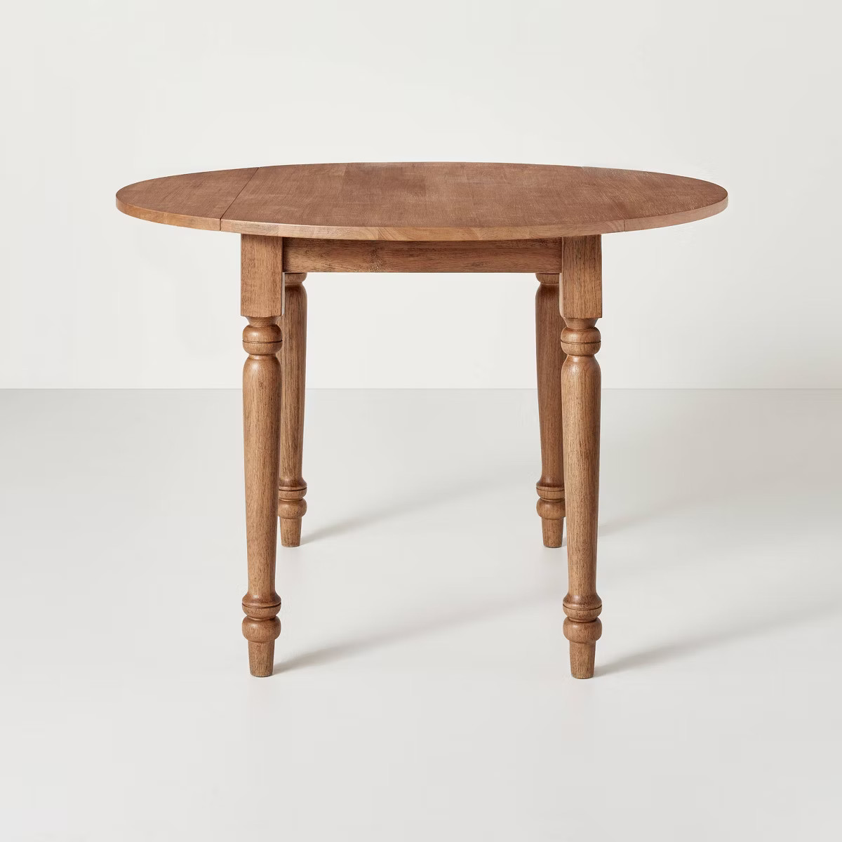 44" Vintage Windsor Drop Leaf Round Dining Table - Aged Oak - Hearth & Hand™ with Magnolia | Target
