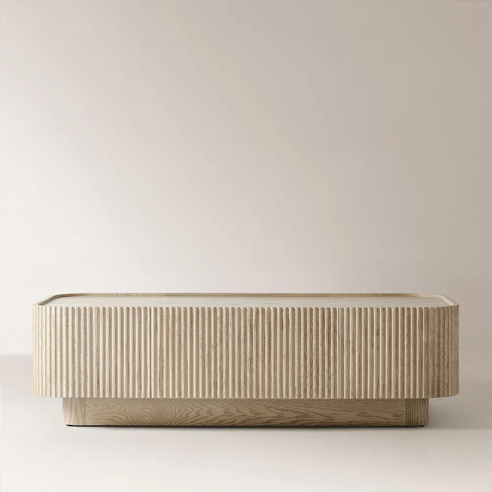 Skimra​ 55" Oak Coffee Table | Hernest