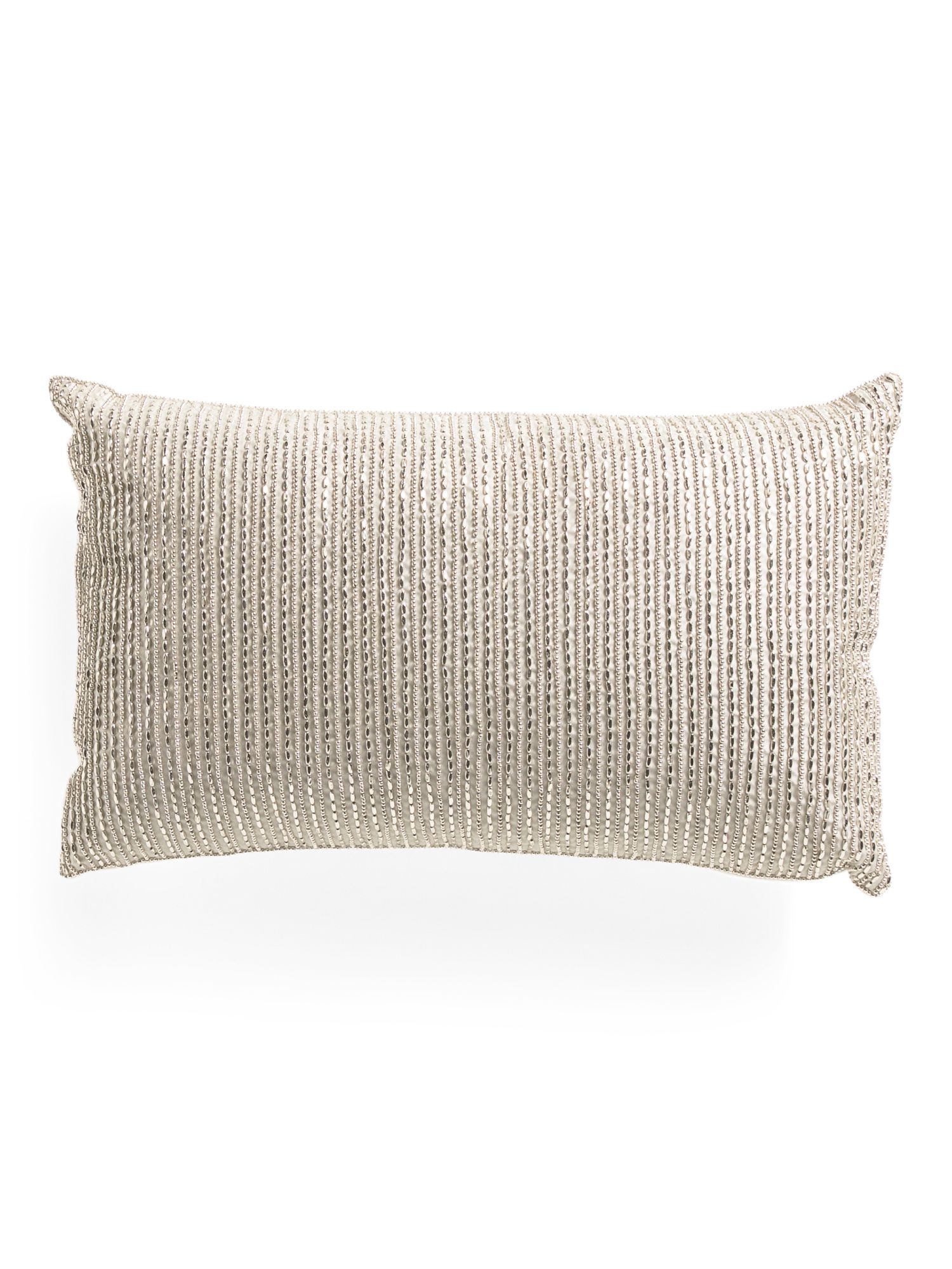 12x20 Stripe Beaded Pillow | Marshalls