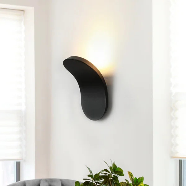 Rintoul Iron LED Flush Mounted Sconce | Wayfair North America