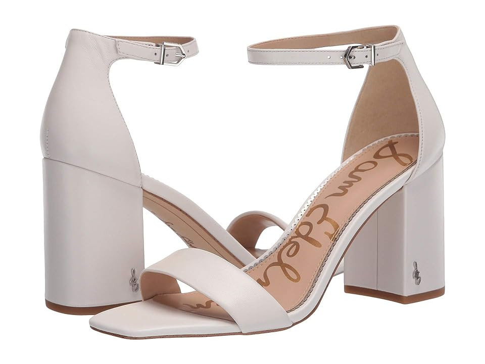 Sam Edelman Daniella Women's Shoes Bright White Butter Nappa Leather : 9.5 W | Zappos