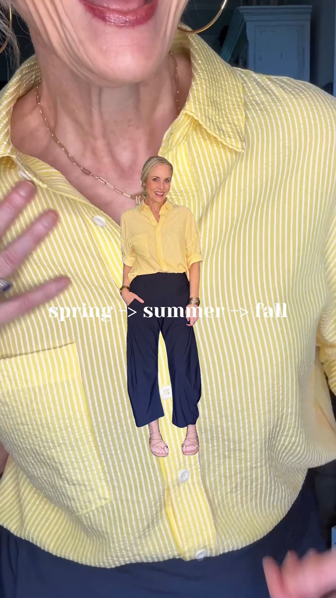 I have this look for less blouse in almost every color/pattern option available, and might even grab a smaller size for a more fitted look! Wearing my true size medium in this one

#LTKootd #LTKdayinmylife #LTKOver40