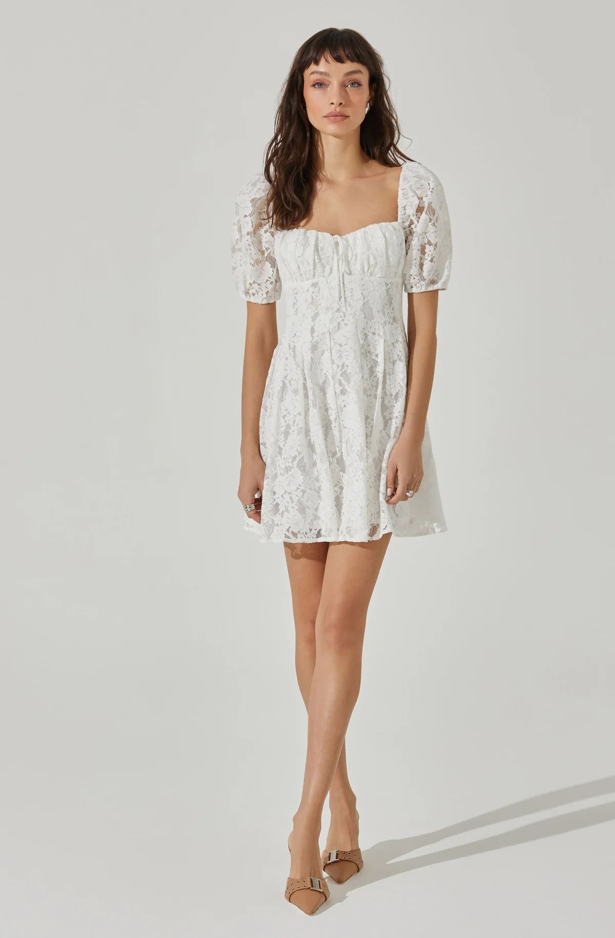 Floral Lace Mini Dress | ASTR The Label (US)