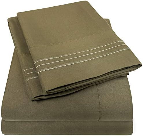 1500 Supreme Collection Bed Sheet Set - Extra Soft, Elastic Corner Straps, Deep Pockets, Wrinkle & F | Amazon (US)