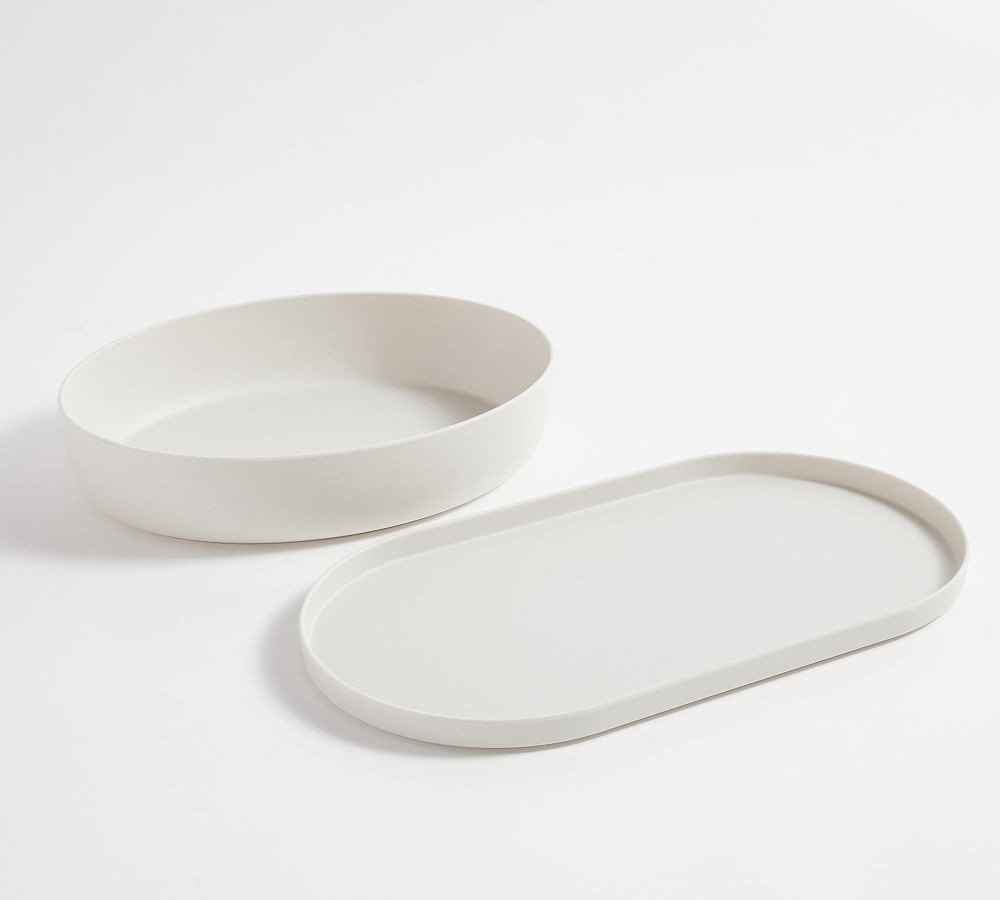 Mason Modern Outdoor Melamine Serving Platter & Bowl Set | Pottery Barn (US)