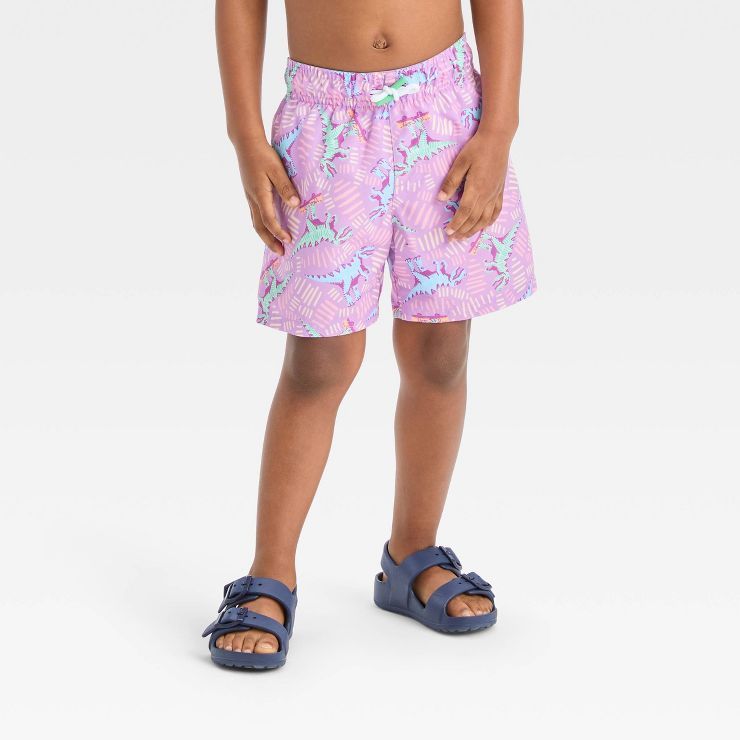 Toddler Boys' Dinosaur Swim Shorts - Cat & Jack™ Purple | Target