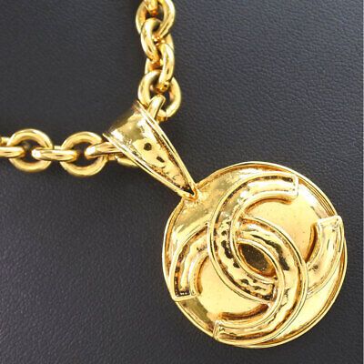 CHANEL vintage COCO Mark Necklace Plated Gold Women  | eBay | eBay US
