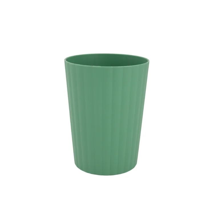 Mainstays - Green Round Plastic Tumbler, Ribbed, 18-Ounce | Walmart (US)
