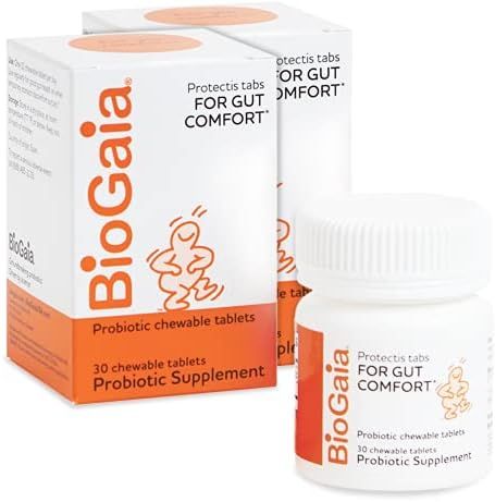 BioGaia Protectis Chewable Tablets for Toddlers, Kids, and Teens Occasional Stomach Pain, Constip... | Amazon (US)
