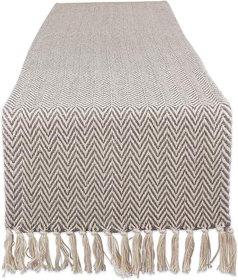 DII Braided Farmhouse Table Runner, 15 x 72 inches, Gray | Amazon (US)