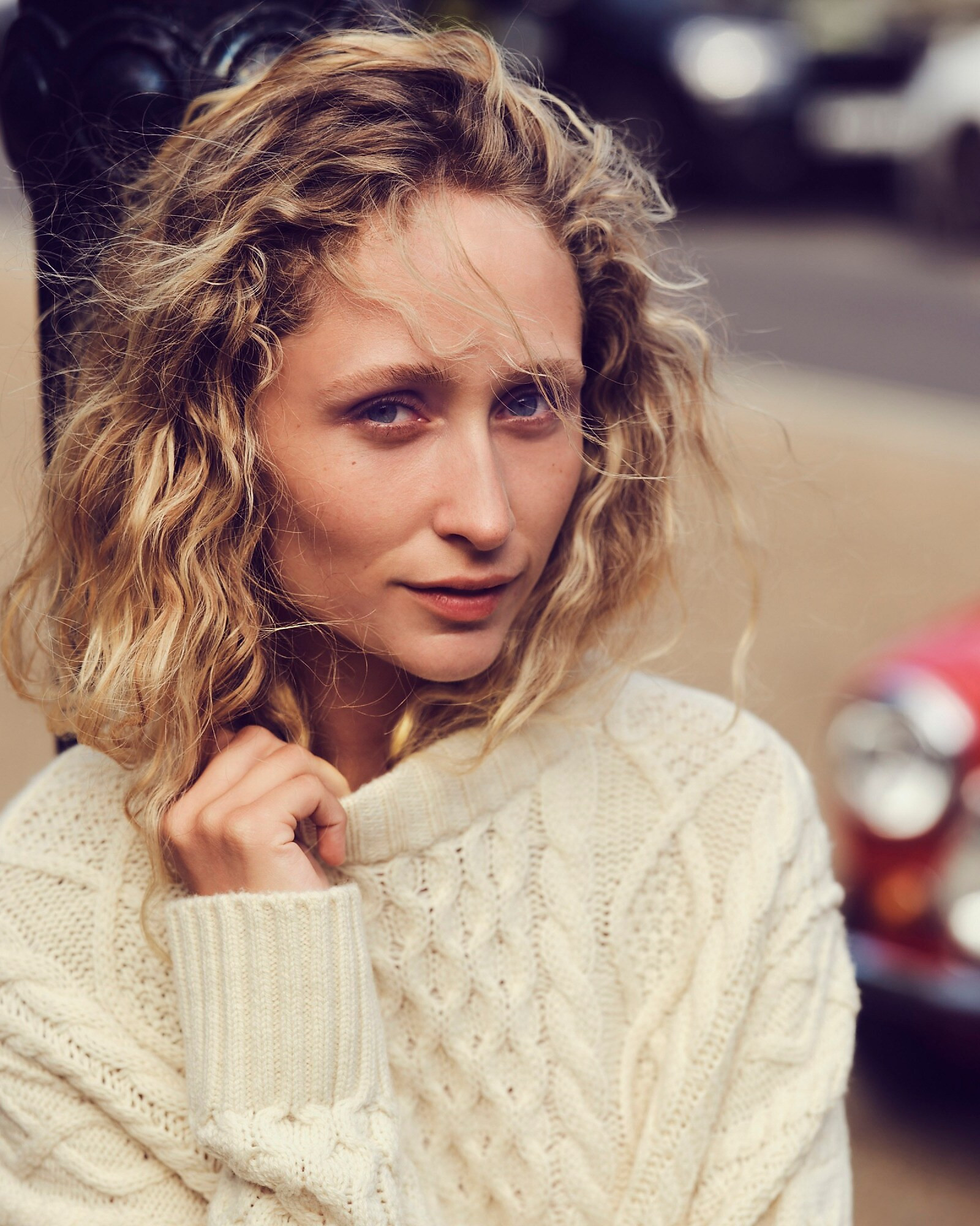 Oversized cable-knit crewneck sweater | J. Crew US