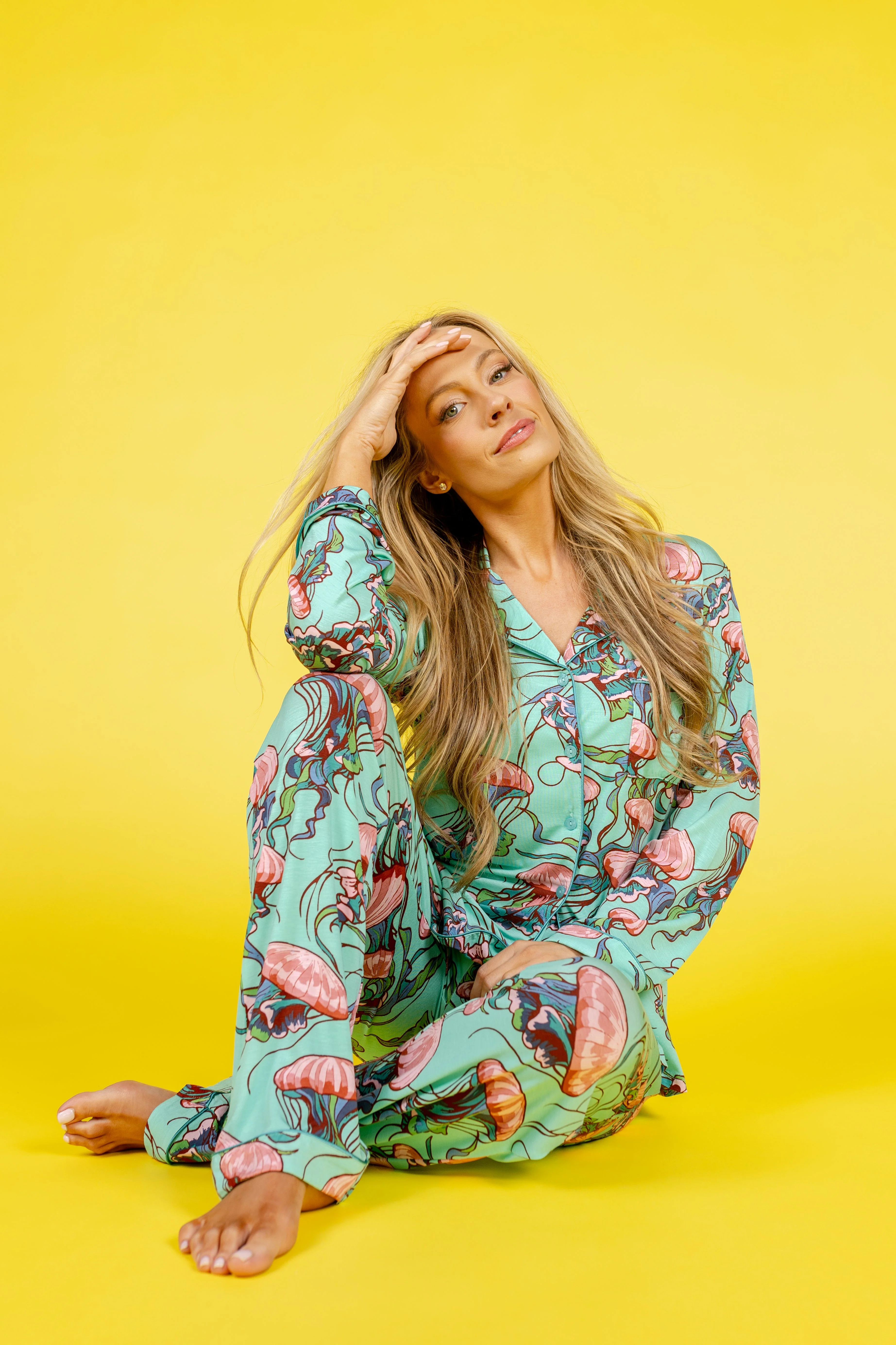 Jellyfish Dreams Long Sleeve & Pant Pajama Set | In My Sundays