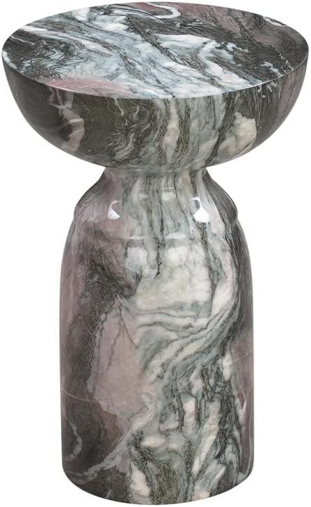 Rue Marble Side Table (Grey and Lush) | Amazon (US)