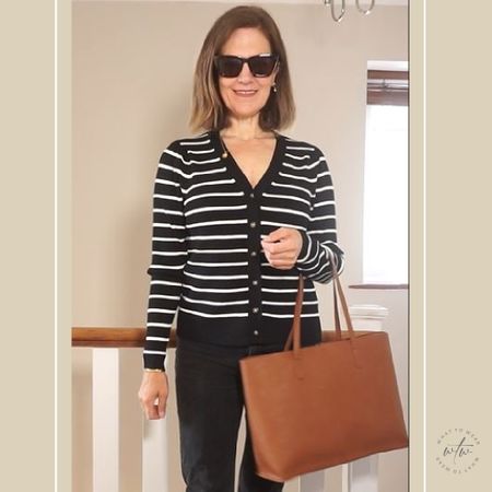 Don’t be put off by the horizontal stripes this top will flatter more than you think