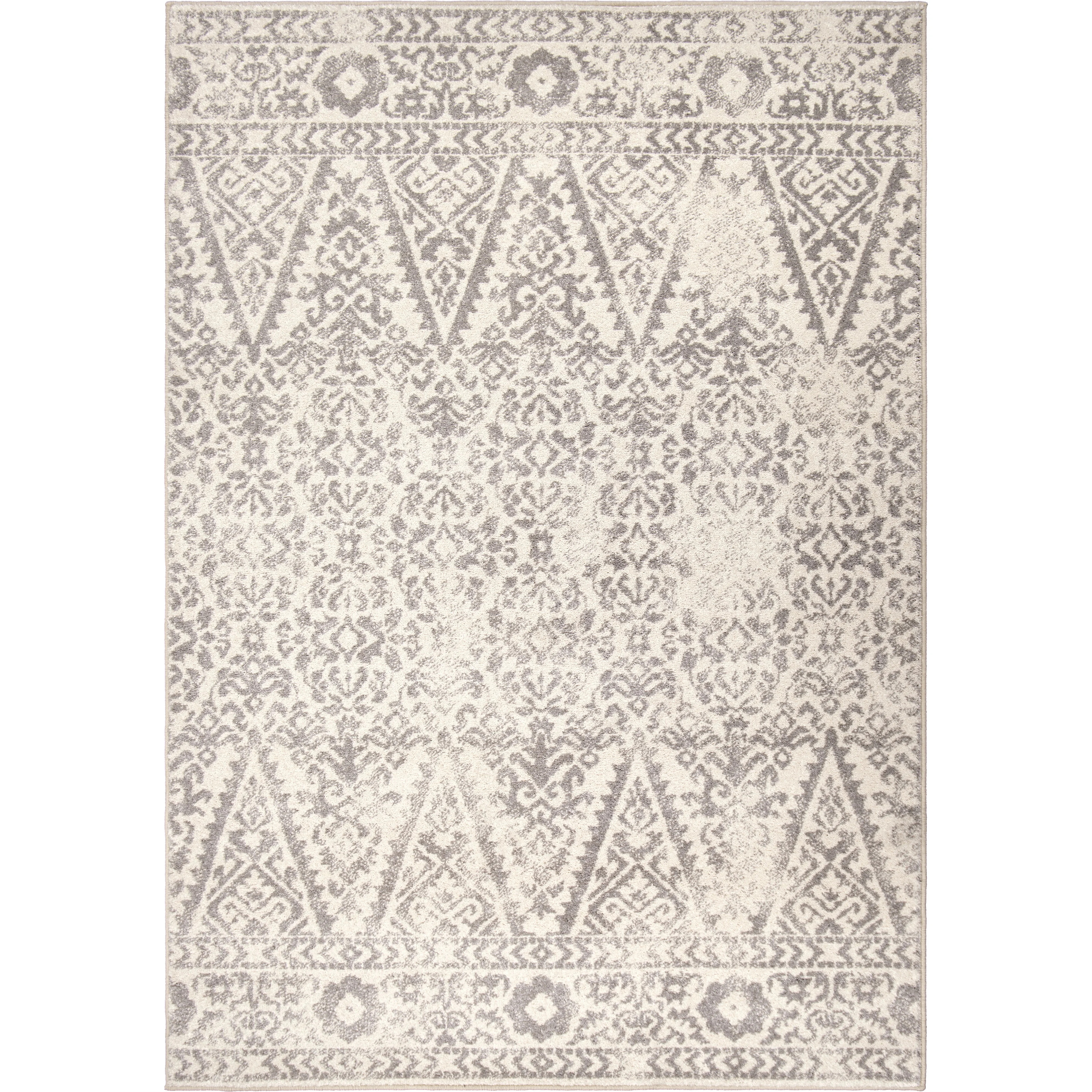 My Texas House Olympia Outdoor Area Rug, Light Grey, (5'2" x 7'6") - Walmart.com | Walmart (US)