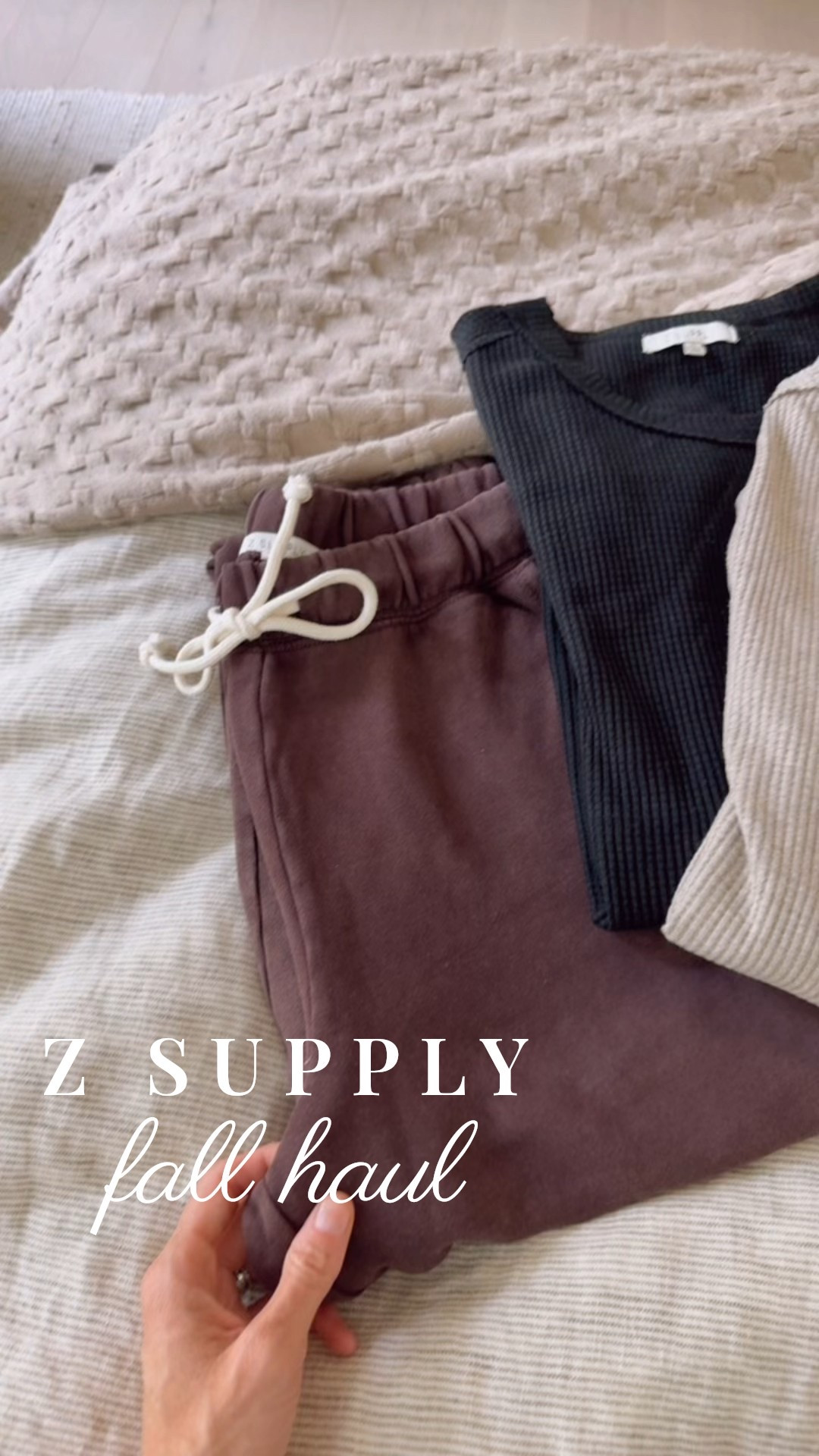 Loving this Fall haul from Z Supply 🍂👏🏻 These light weight waffle knit thermal tops are perfect as the warm temps start to dip. These are the most comfortable pants you’ll wear- this is my third color in them 🤍 #fall #clothing #zsupply #thermal

#LTKStyleTip #LTKSeasonal #LTKActive