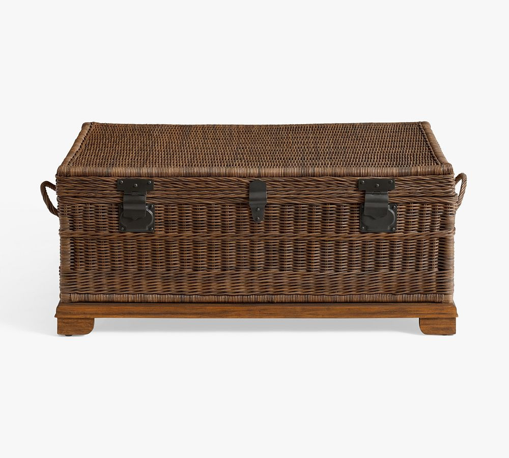 Woven Rattan Trunk (44") | Pottery Barn (US)
