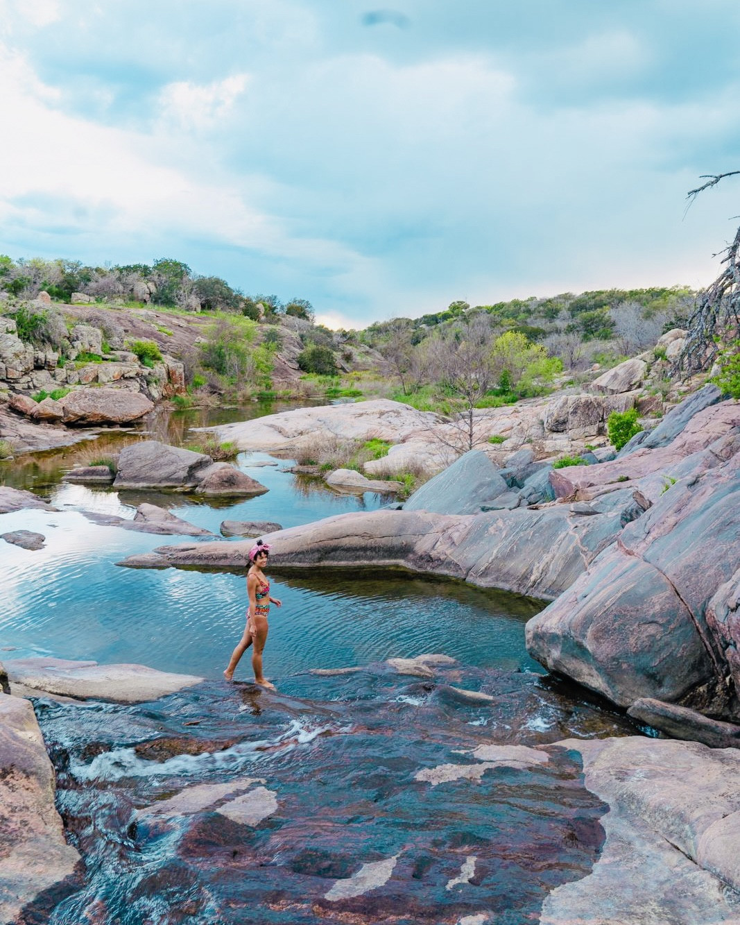 Just a girl and her colorful swimsuit, exploring and admiring the beauty of Inks Lake State Park!

- two-piece high waisted bikini with leopard and tropical floral design, summer ootd, swimsuit, bathing suit, swimwear, summer outfit, beach wear, beach outfit, vacation outfit, travel outfit, amazon finds, walmart finds

#LTKU #LTKFindsUnder100 #LTKTravel #LTKFindsUnder50 #LTKSwim #LTKU #LTKStyleTip
