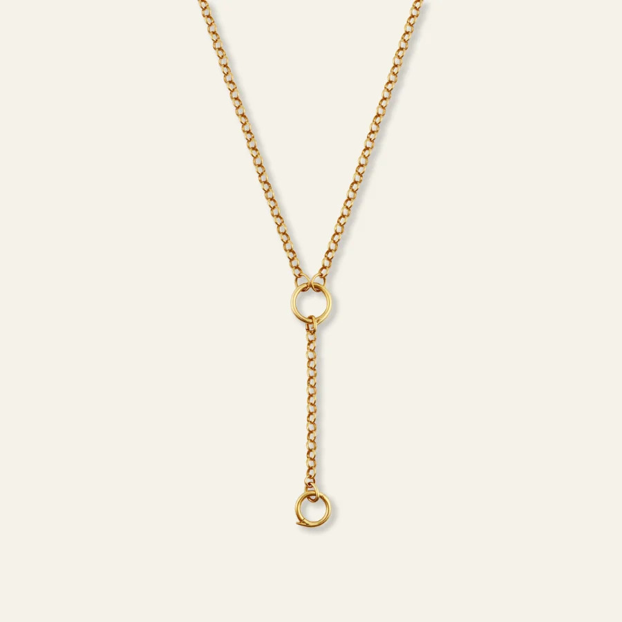Rolo Charm Clip Lariat Necklace | HART