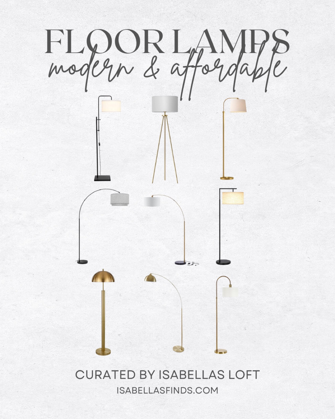 Floor Lamps

Media Console, Living Home Furniture, Bedroom Furniture, stand, cane bed, cane furniture, floor mirror, arched mirror, cabinet, home decor, modern decor, mid century modern, kitchen pendant lighting, unique lighting, Console Table, Restoration Hardware Inspired, ceiling lighting, black light, brass decor, black furniture, modern glam, entryway, living room, kitchen, bar stools, throw pillows, wall decor, accent chair, dining room, home decor, rug, coffee table 

#LTKsalealert #LTKstyletip #LTKhome