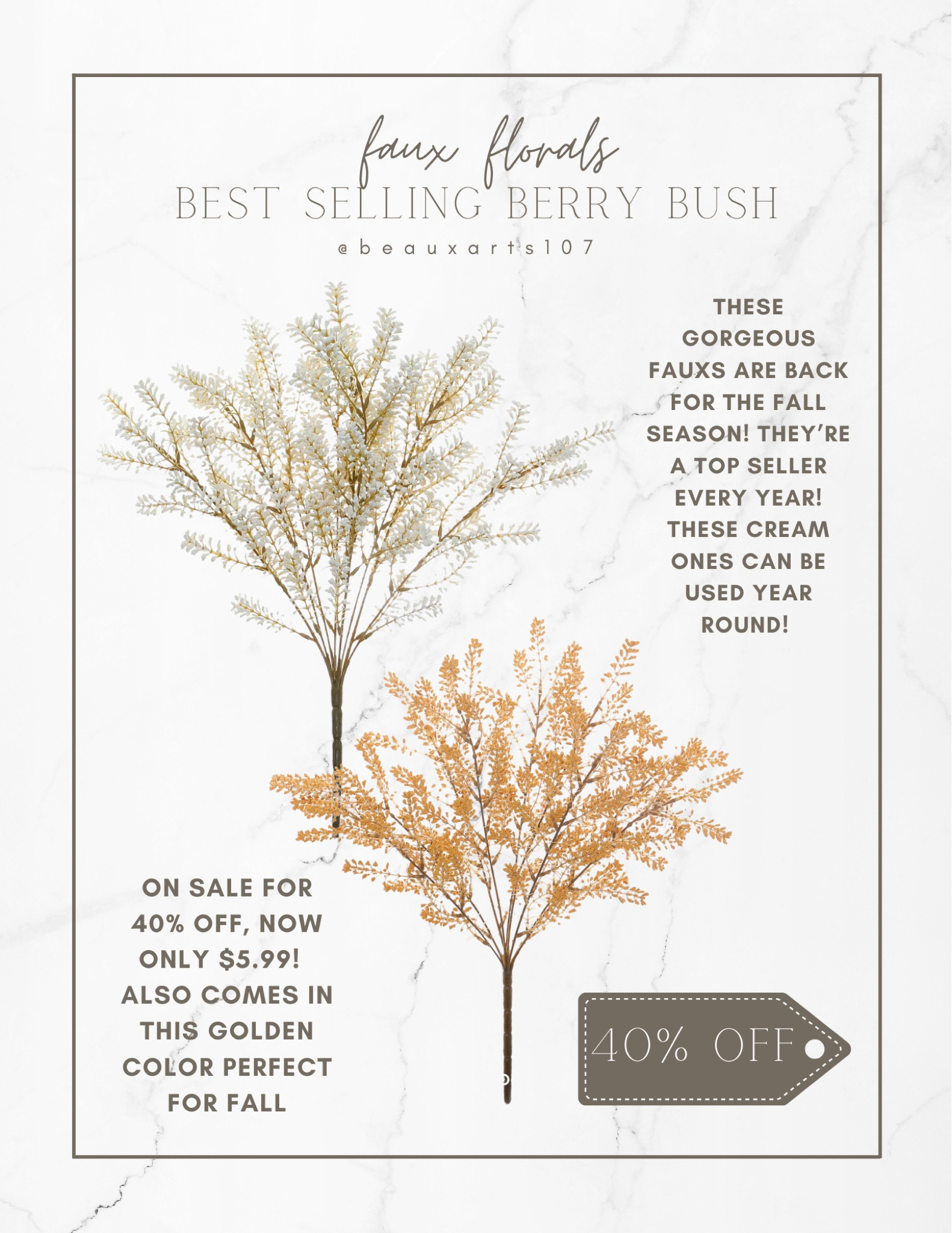 Faux top selling stems #fallstems

#LTKunder50 #LTKsalealert #LTKhome #LTKFind