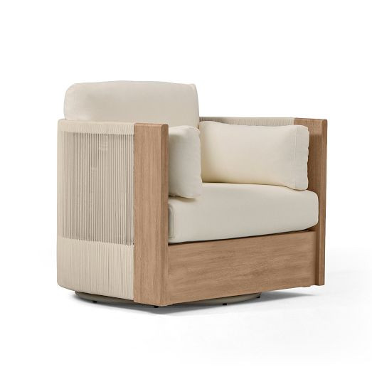 Porto Outdoor Swivel Chair | West Elm (US)