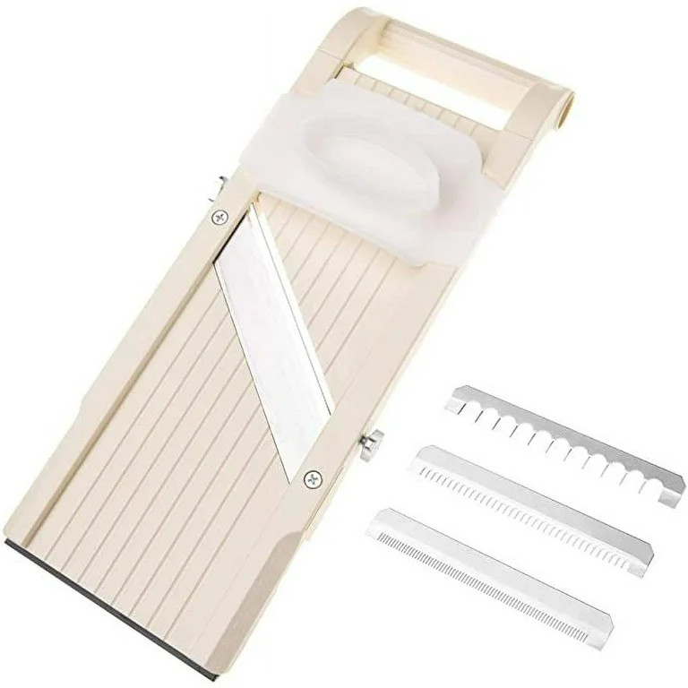 Benriner Mandoline Slicer with 4 Blades, Japanese Stainless Steel, BPA Free, 12.75 x 3.625-Inches... | Walmart (US)