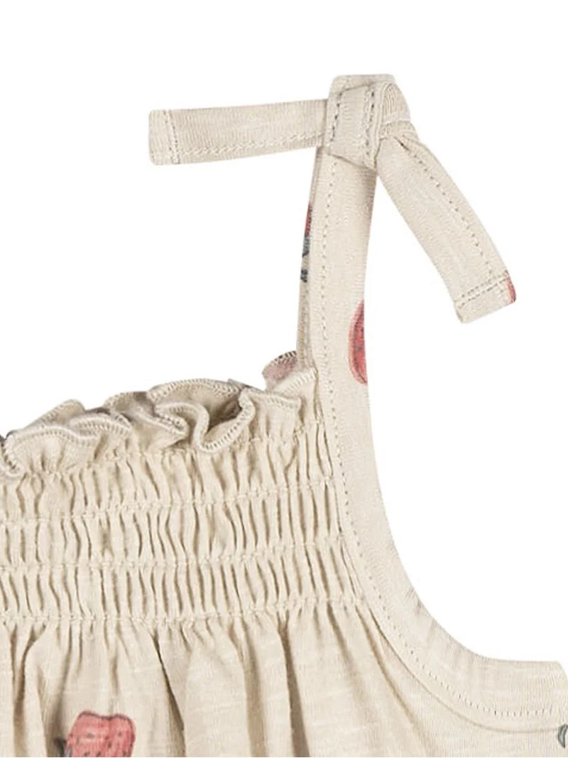 Modern Moments by Gerber Baby Girl Organic Smocked Sleeveless Top, Sizes 0/3 Months - 24 Months | Walmart (US)