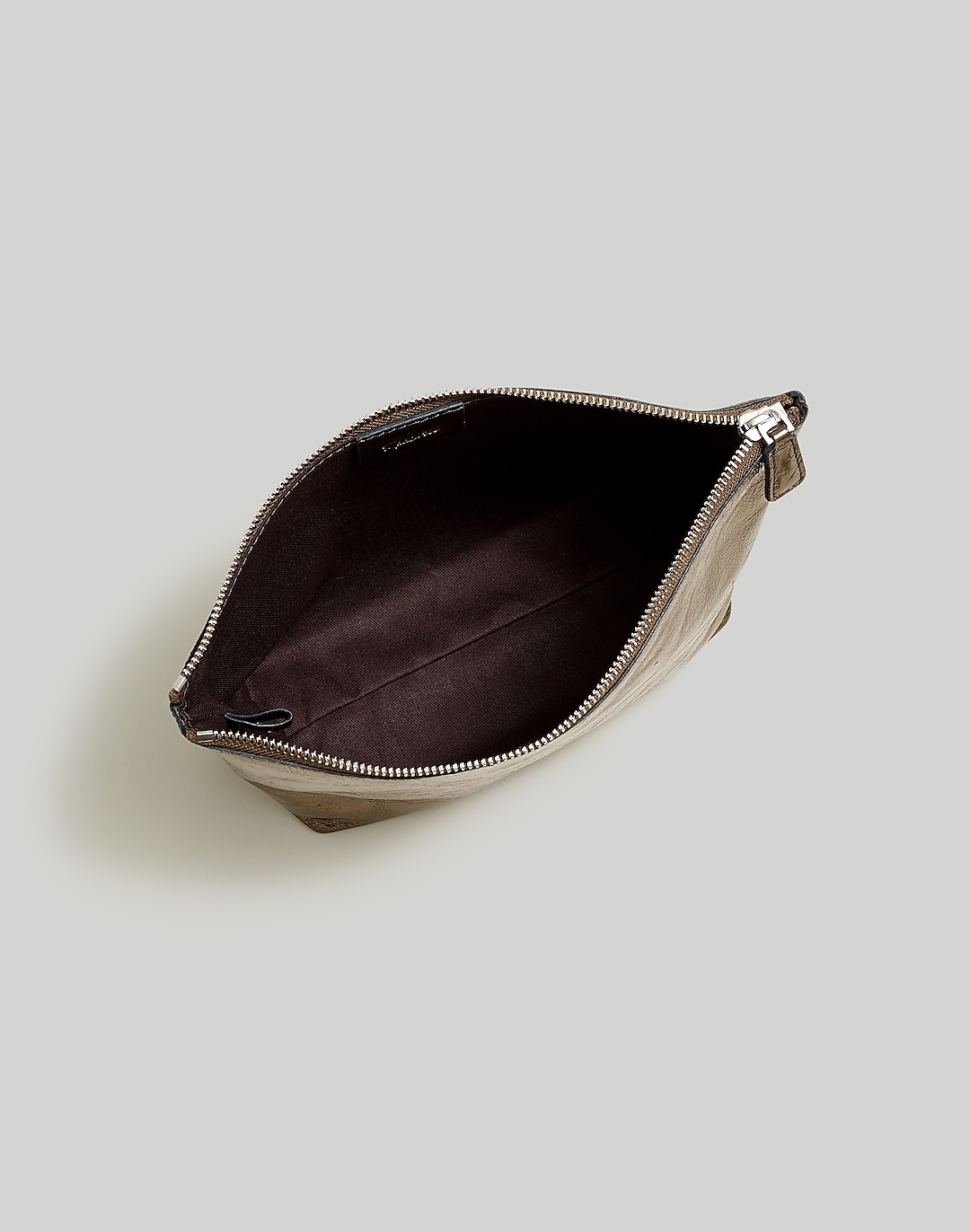The Leather Pouch in Metallic | Madewell