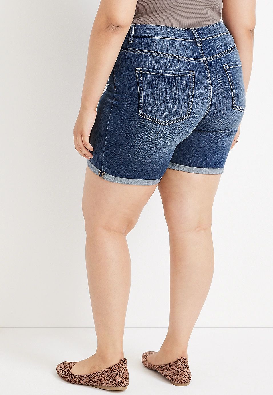 Plus Size m jeans by maurices™ Classic Curvy High Rise 8in Bermuda Short | Maurices