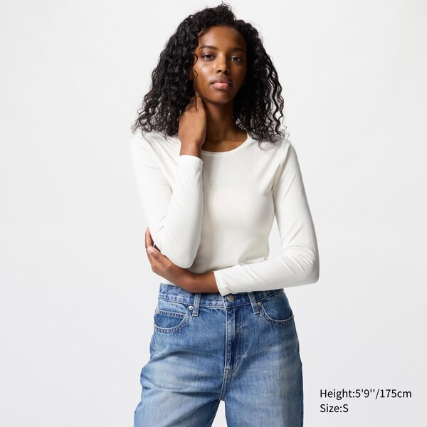 HEATTECH Crew Neck Long-Sleeve T-Shirt | UNIQLO (US)