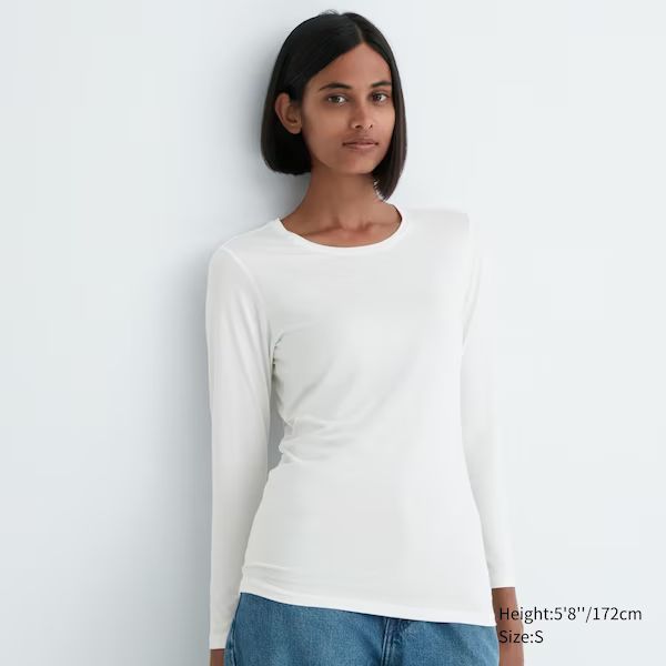 HEATTECH Crew Neck Long-Sleeve T-Shirt | UNIQLO (US)