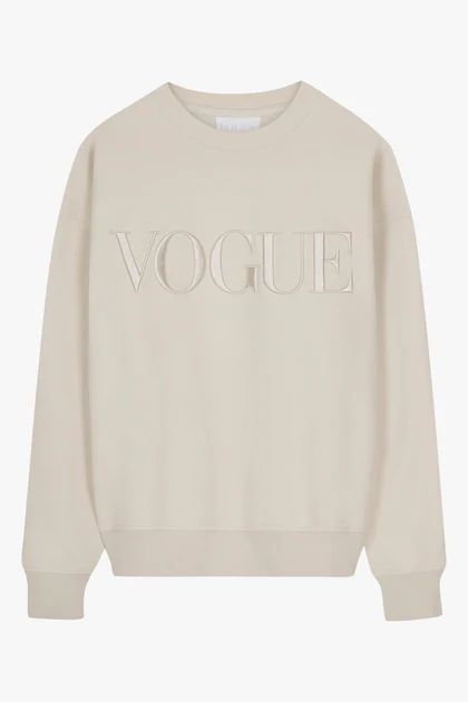 Sweatshirt VOGUE Sandshell avec logo brodé | Vogue FR
