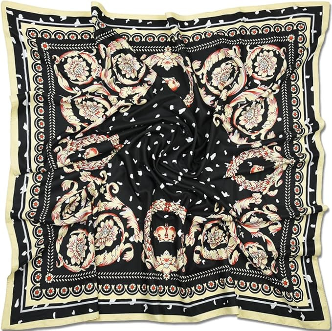 corciova XL 40x40 Satin Square – Oversized Silk-Feel Fashion Scarf for Women, Hair Wrap, Headba... | Amazon (US)