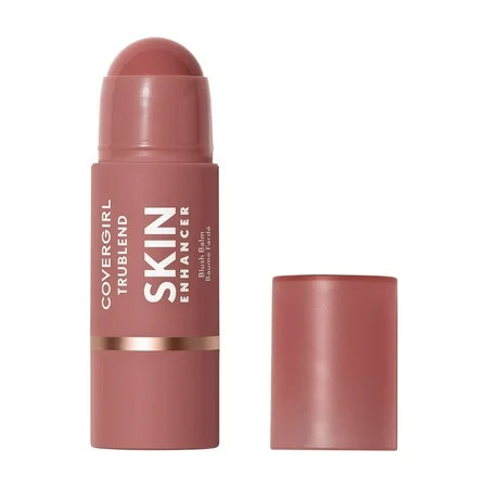 COVERGIRL TruBlend Skin Enhancer Blush Balm, Sleepy Mauve 250, Dewy Glow Buildable Blush with Jojoba Oil, Raspberry & Pomegranate Extracts, 6g | Walmart (US)