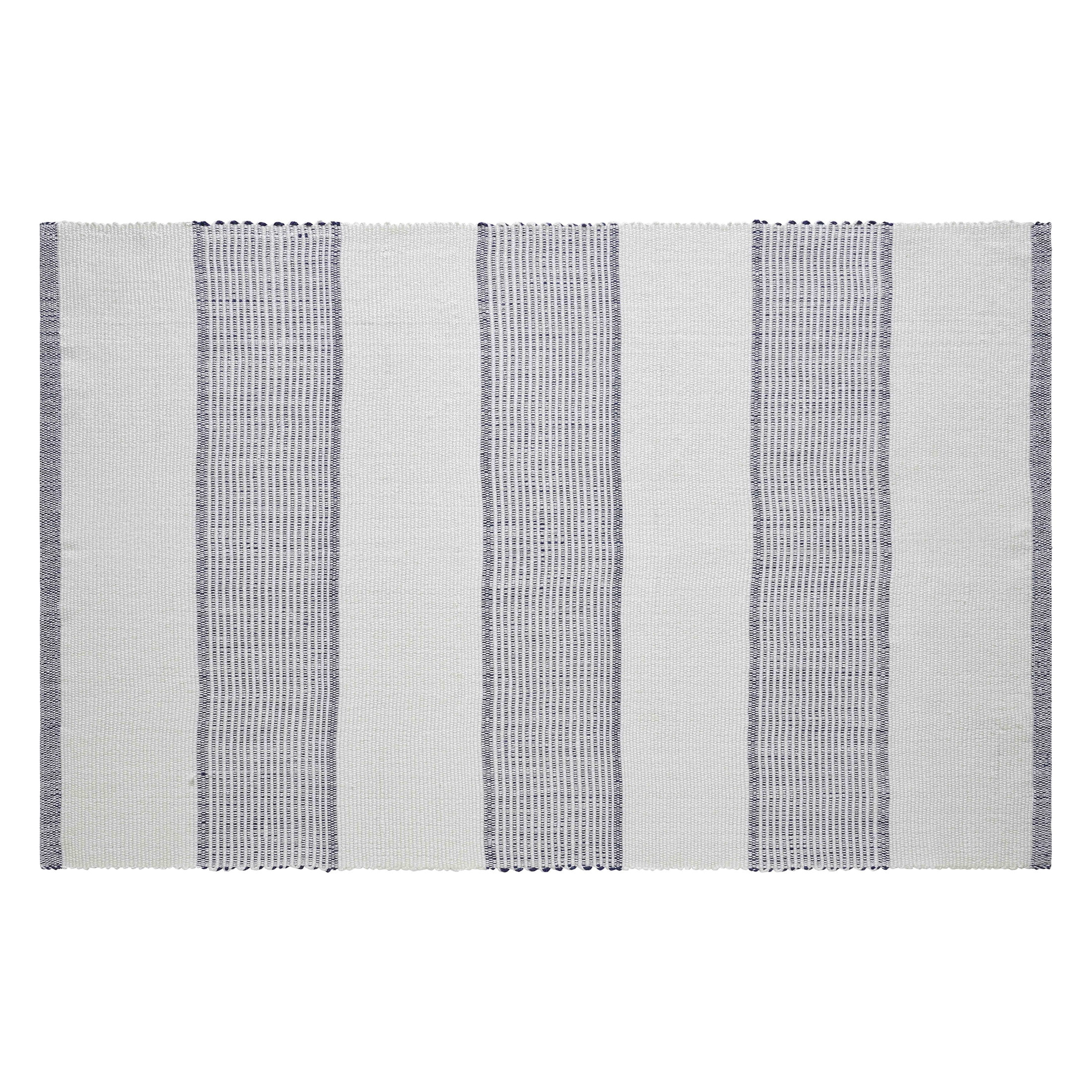 Indoor/Outdoor Striped Accent Rug, Blue and White, 38" x 58", by My Texas House | Walmart (US)