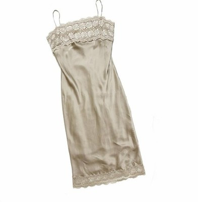 blugirl blumarine tan slip lace dress 42 italy  y2k camisole top | eBay US