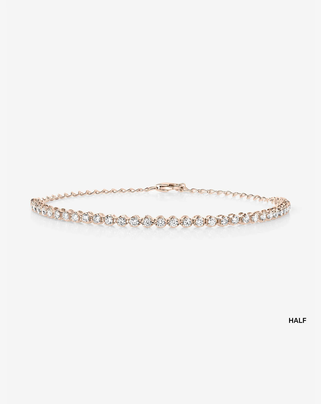 Mini Diamond Tennis Bracelet - 14k Rose Gold / Eternity | Ring Concierge