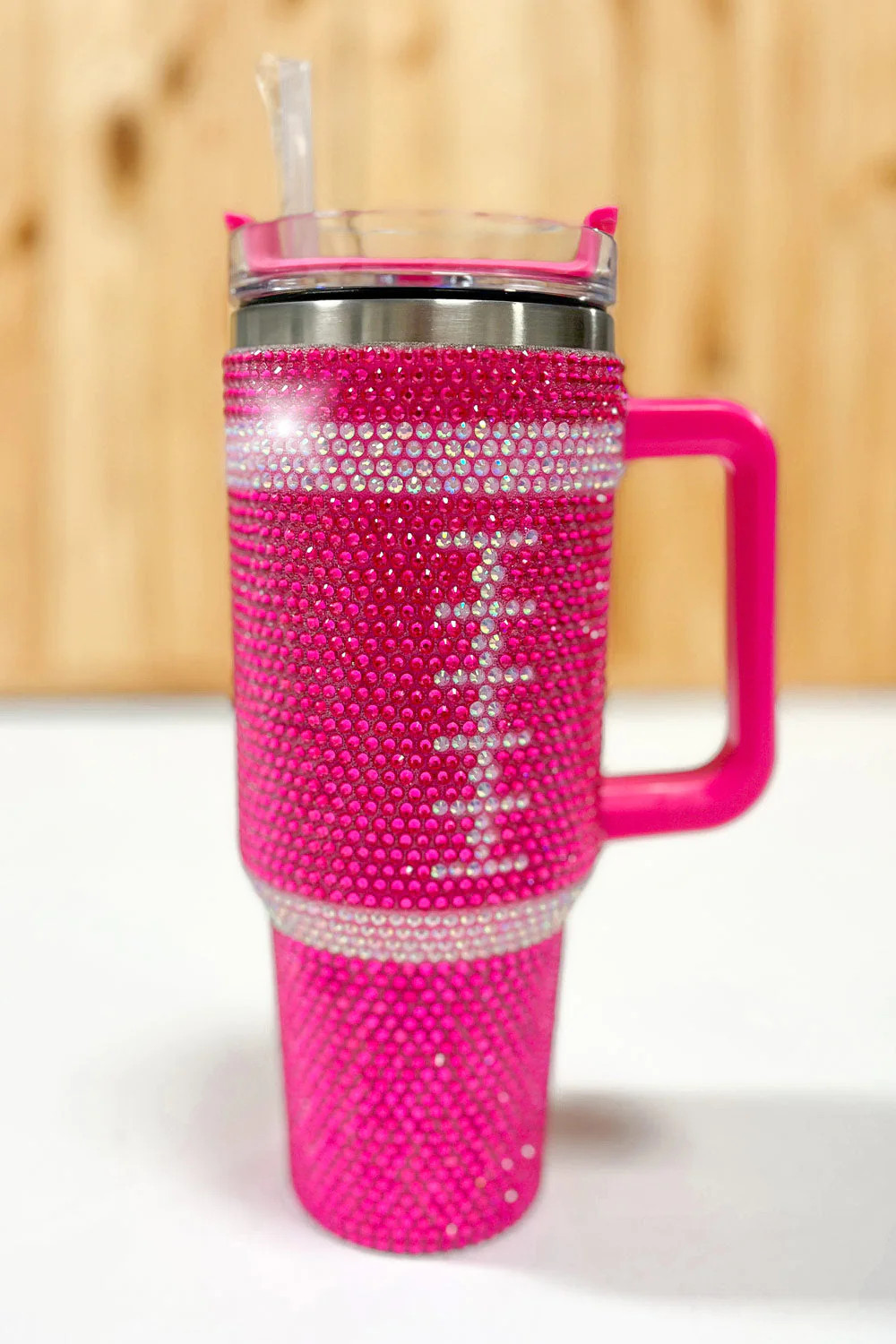 ICON Pink Football Insulated 40oz Tumbler with Straw | Casual Chic Boutique