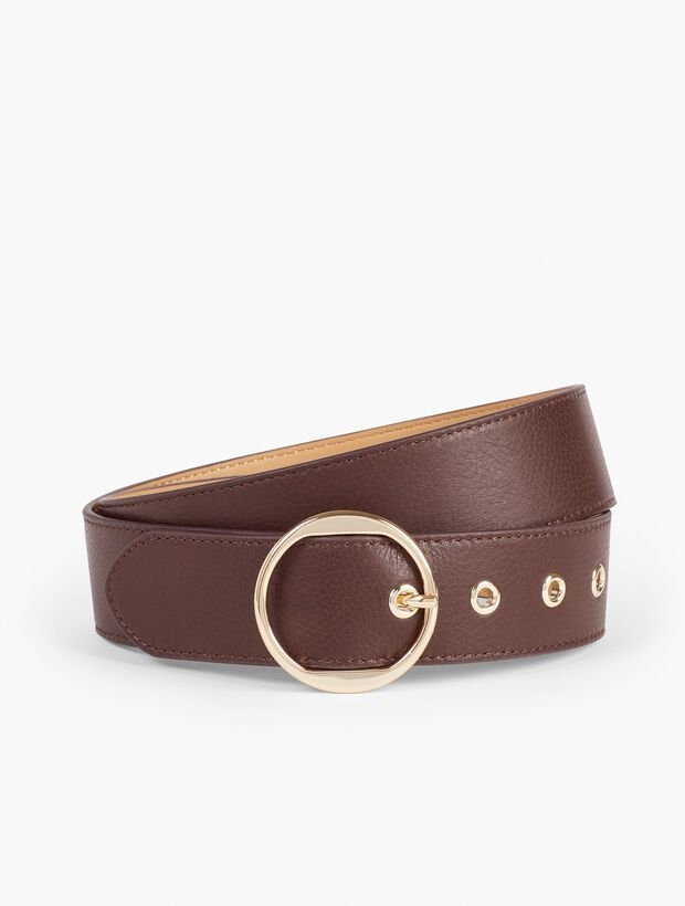 Pebbled Leather Belt | Talbots