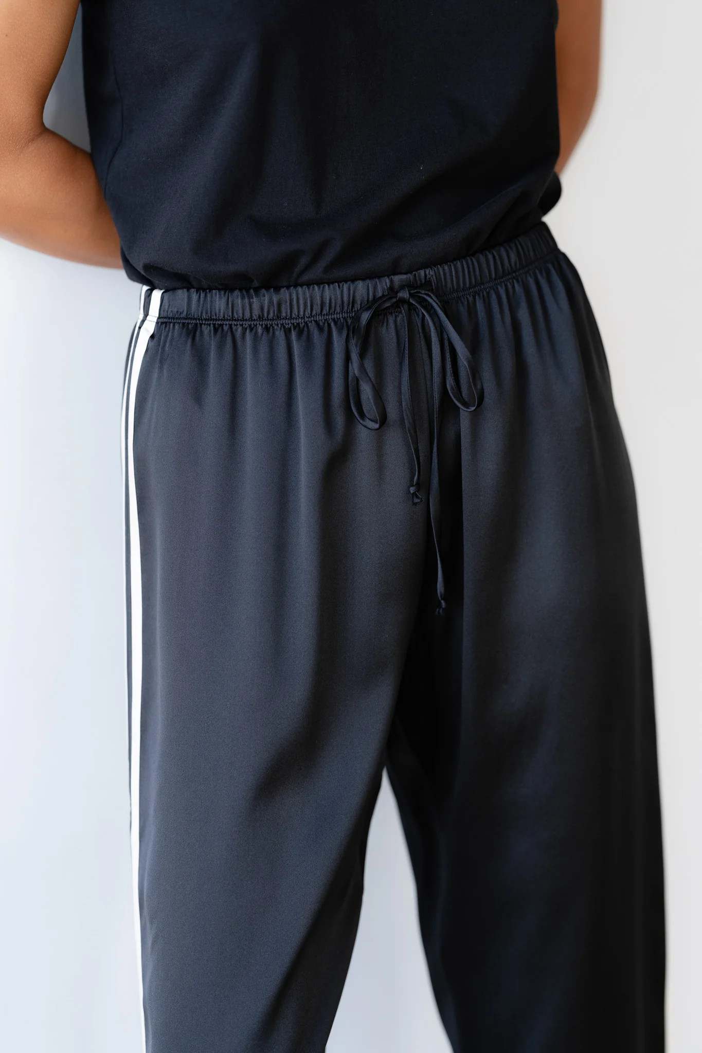 The Silk Stripe Crop Pant | DONNI.