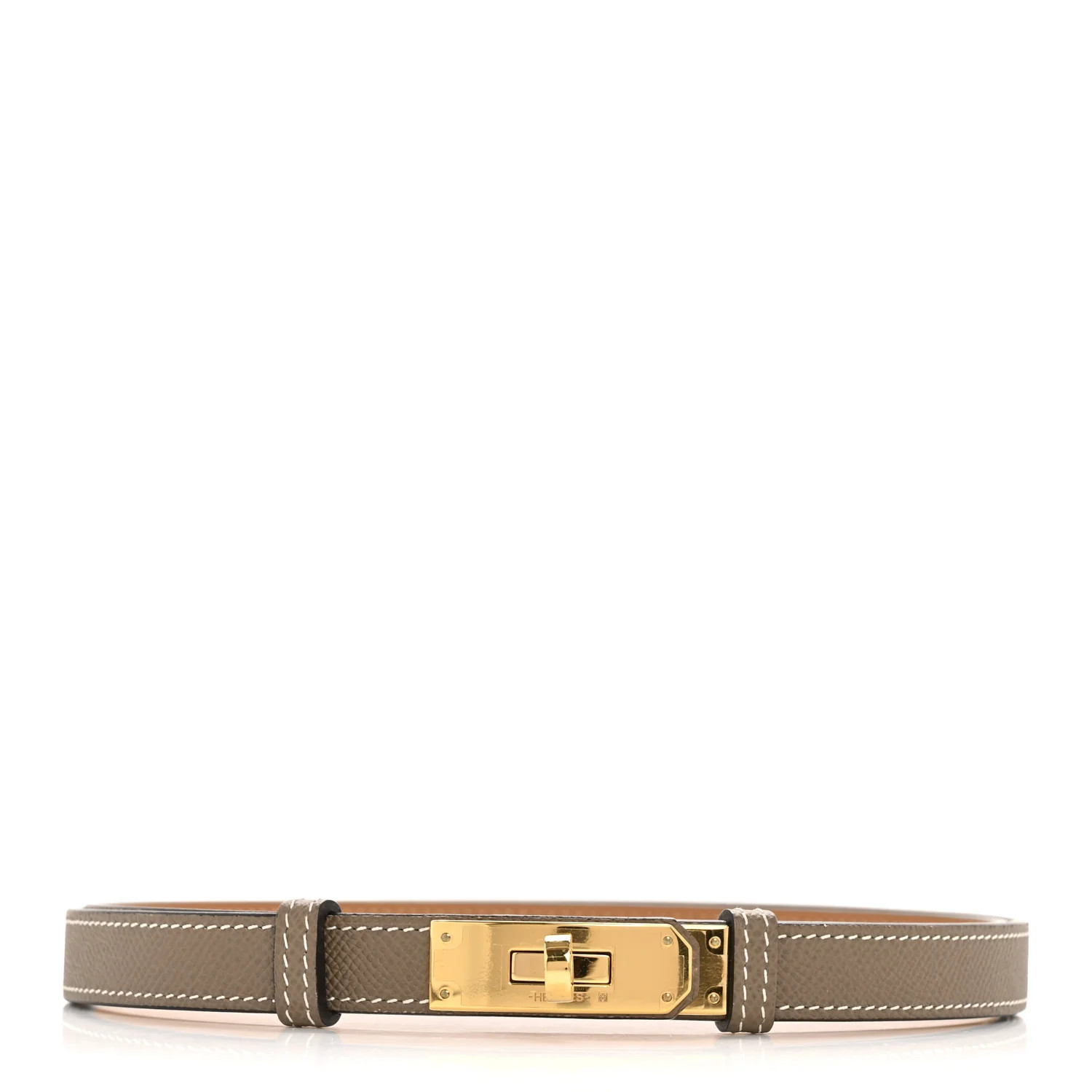Epsom Kelly Belt Etoupe | FASHIONPHILE (US)