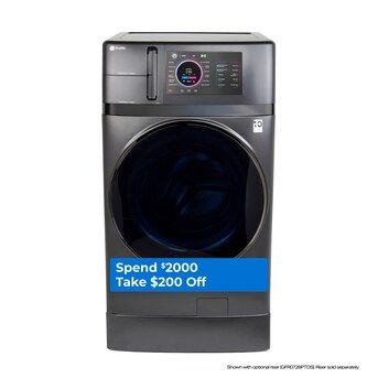 GE Profile 4.8-cu ft Capacity Carbon Graphite Ventless All-in-One Washer/Dryer Combo ENERGY STARI... | Lowe's