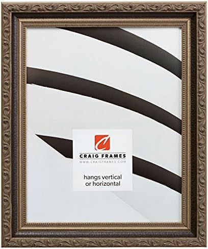 Craig Frames 9483 8 by 10-Inch Picture Frame, Ornate Finish, 1.275-Inch Wide, Aged Silver and Bla... | Amazon (US)