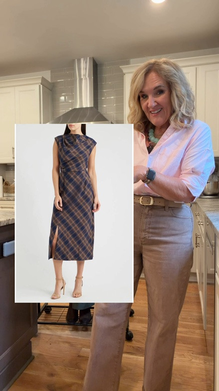 This plaid dress is under $100 and I just really love the design. 
The chambray is Caslon, a great Nordstrom brand

#LTKSaleAlert #LTKOver40 #LTKWorkwear