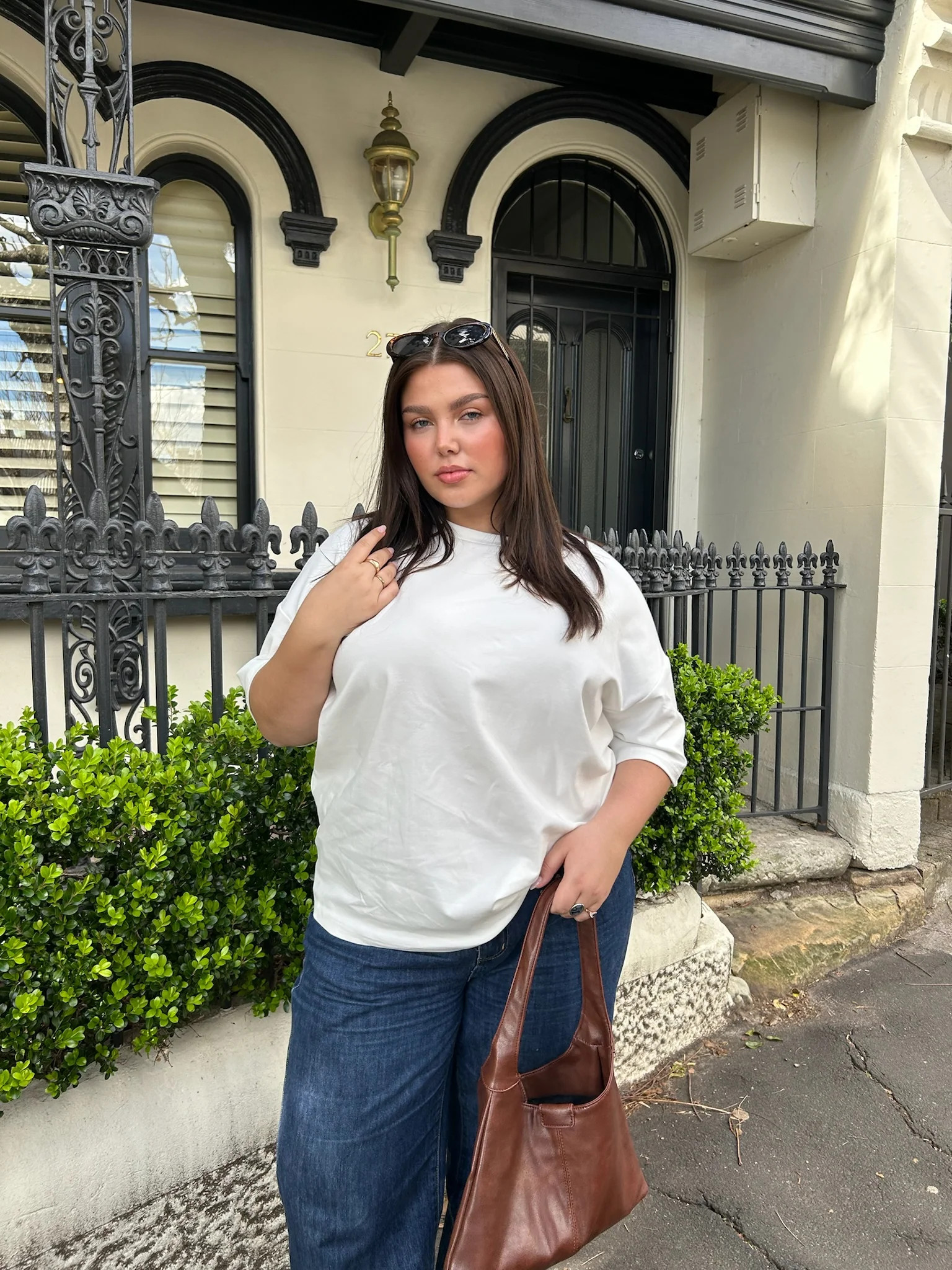 White Oversized Tee | All for Mimi