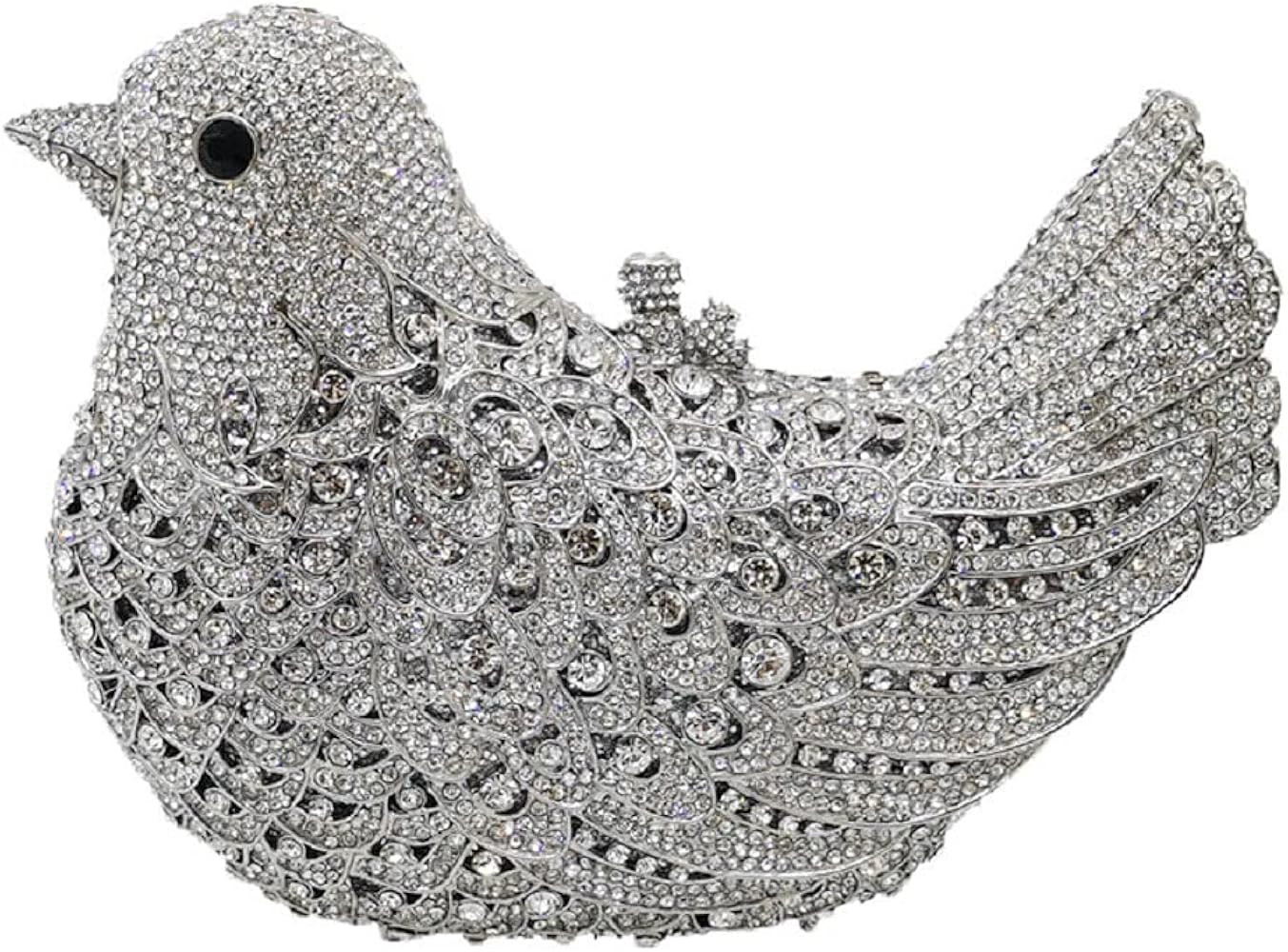 Bird Clutch Bags For Women Crystal Evening Bag Rhinestone Wedding Handbag Party Purse | Amazon (US)