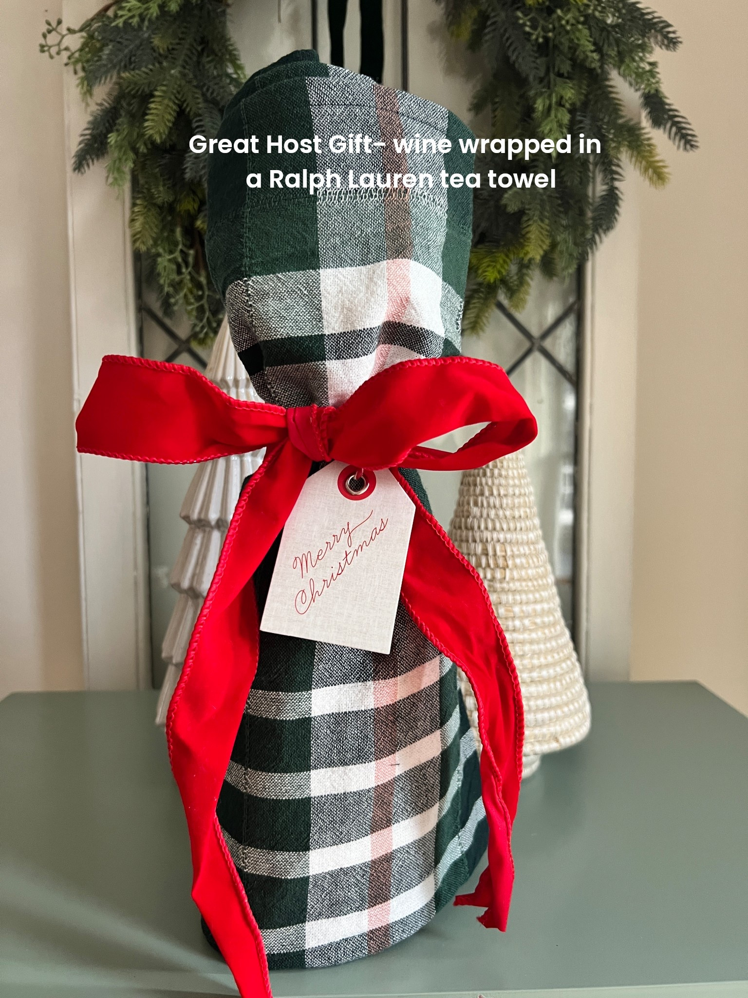 Ralph Lauren tea towel to wrap your favorite host gift this Thanksgiving or Christmas!  The towel is HUGE & could wrap a lot more too! 

#LTKGiftGuide #LTKHoliday #LTKHome