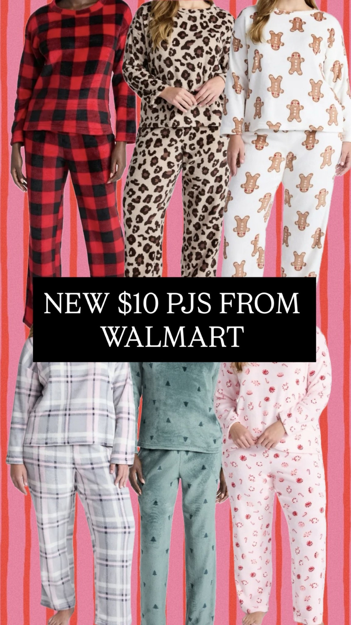 $10 pajamas from Walmart!! RUNNN DONT WALK!!!

Women’s pajamas 
Christmas pajamas 
Holiday pajamas 
Women
Walmart find 
Gift guide 

#LTKHoliday #LTKSaleAlert #LTKGiftGuide